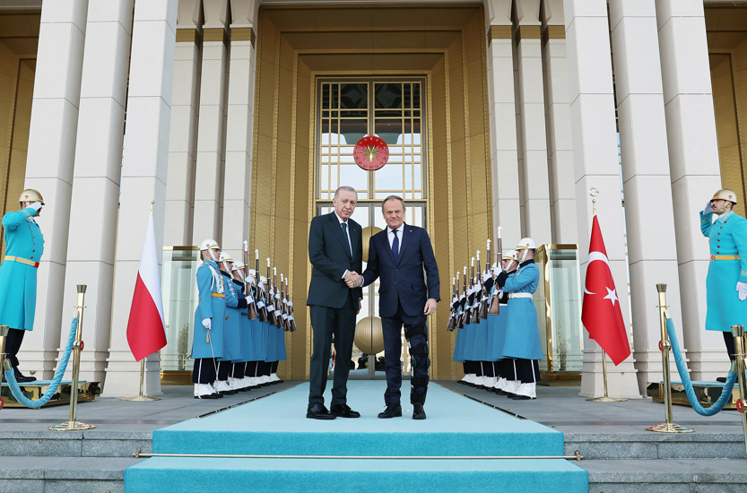 Cumhurbaşkanı Erdoğan, Polonya Başbakanı Tusk ile görüştü